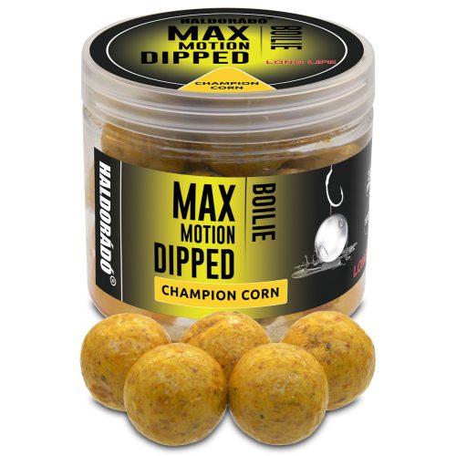 HALDORÁDÓ MAX MOTION Boilie Dipped 20 mm - Champion Corn 80gr