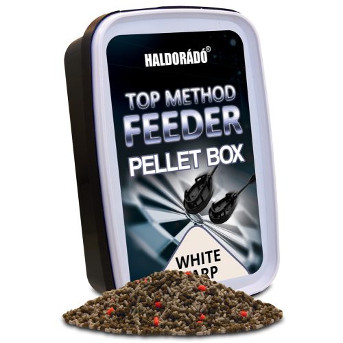 HALDORÁDÓ Top Method Feeder Pellet Box - WHITE CARP 400gr