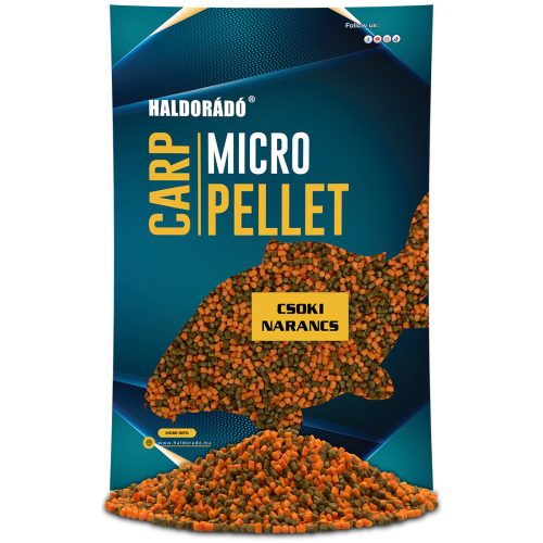 HALDORÁDÓ Carp Micro Pellet - Csoki - Narancs 600gr