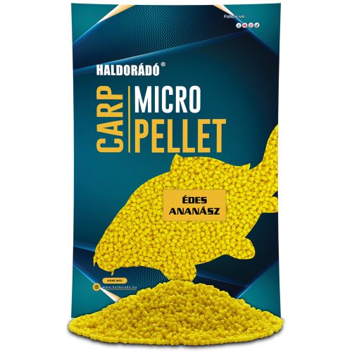 HALDORÁDÓ Carp Micro Pellet - Édes Ananász 600gr