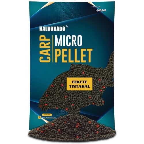 HALDORÁDÓ Carp Micro Pellet - Fekete Tintahal 600gr
