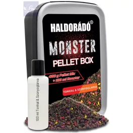   Haldorádó MONSTER Pellet Box - Tonhal & Szúnyoglárva 400gr