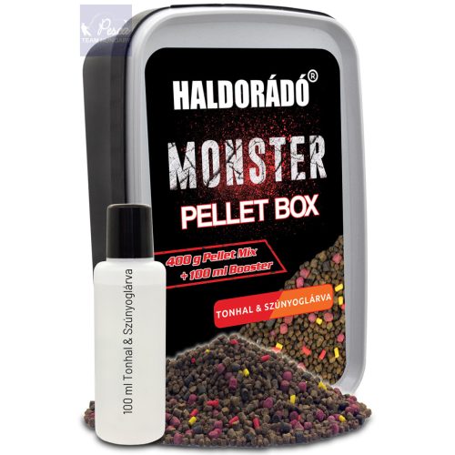 Haldorádó MONSTER Pellet Box - Tonhal & Szúnyoglárva 400gr