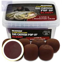   Haldorádó Catfish Pop Up Bloody - Liver & Monster Crab 28mm 200gr