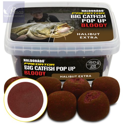 Haldorádó Catfish Pop Up Bloody - Halibut Extra 28mm 200gr