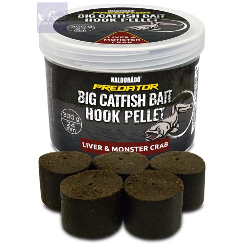 Haldorádó Catfish Bait Hook Pellet 24 mm - Liver & Monster Crab 300gr