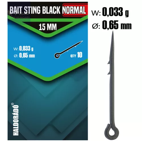 Haldorádó Bait Sting Black Fekete csalitüske NORMAL 15 mm