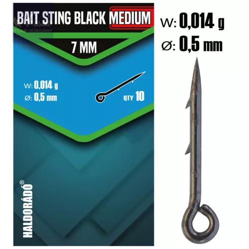 Haldorádó Bait Sting Black Fekete csalitüske MEDIUM 7 mm