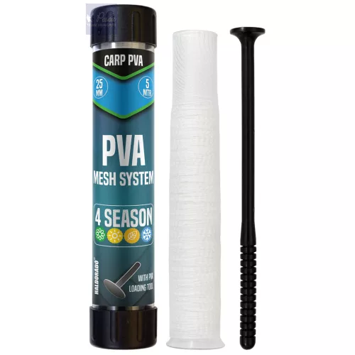 Haldorádó Carp PVA Mesh System 25 mm - PVA háló csövön tömörítővel 5 m