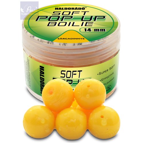Haldorádó Super Soft Pop Up Boilie 14 mm - Sárgadinnye 