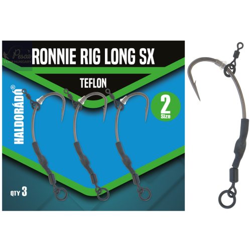 Haldorádó Ronnie Rig Long SX horog 3db/csomag