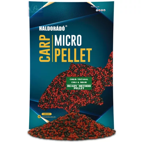 Haldorádó Ready Method Pellet - Chilis Tintahal 600gr