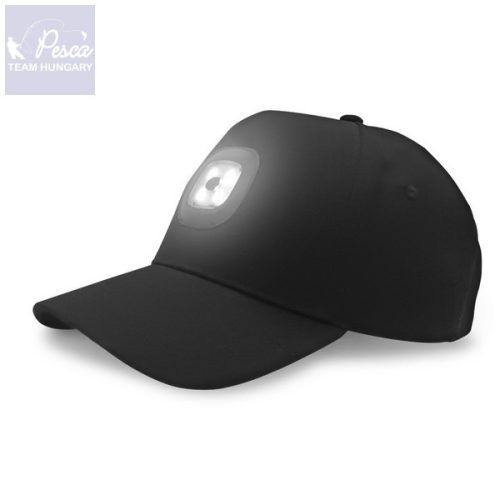 Energo Team Baseball sapka újratölthető LED lámpával Black