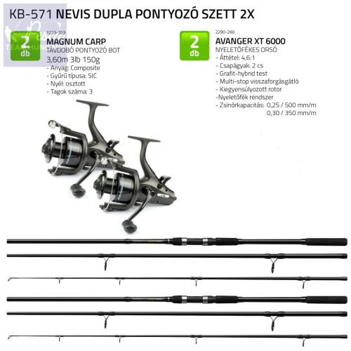 Nevis Dupla Pontyozó szett 3,60m Avanger XT 6000