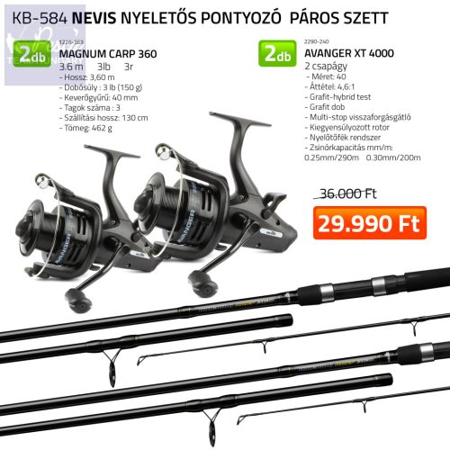 Nevis Nyeletős pontyozó páros szett