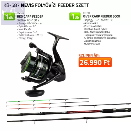 Nevis Folyóvízi feeder szett 3,60m