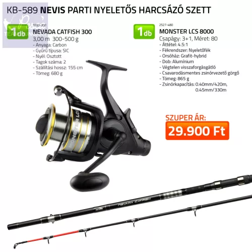 Nevis Parti Nyeletős harcsázó szett