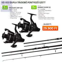Nevis Dupla Távdobó pontyozó szett 2