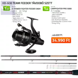By Döme Team Feeder Távdobó szett 3,90m 
