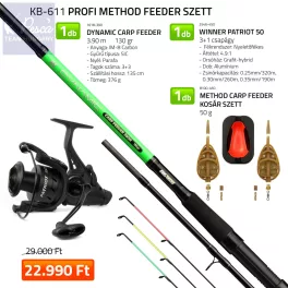 Nevis Profi method feeder szett 3,90m