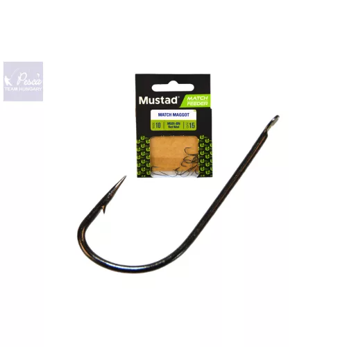 MUSTAD ULTRA NP MATCH MAGGOT SPADE BARBED HOROG 15db/csomag