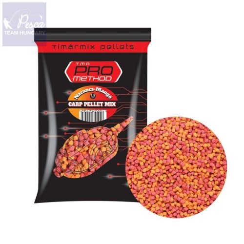 TIMÁR MIX PRO METHOD CARP PELLET Narancs - mangó 800gr