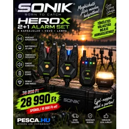   SONIK , HEROX ELEKTROMOS KAPÁSJELZŐ Szett 2+1 sátorlámpával