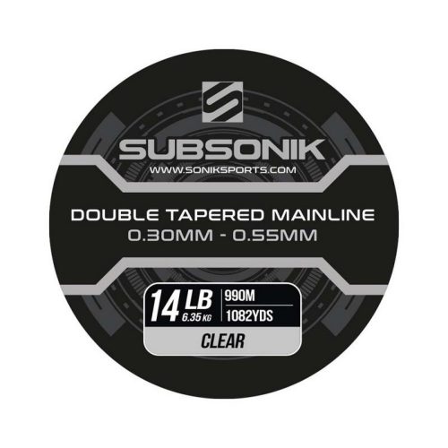 SONIK SUBSONIK DOUBLE TAPERED MAIN LINE CLEAR FELVASTAGODÓ FŐZSINÓR 3×330m