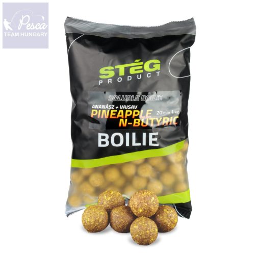 Stég Product Soluble Boilie Pineapple-N-Butyric 24mm 1kg