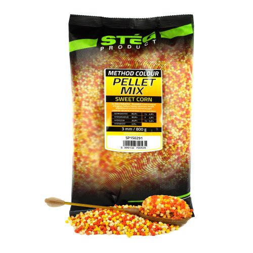 STÉG PELLET MIX 800GR 3MM SWEET CORN