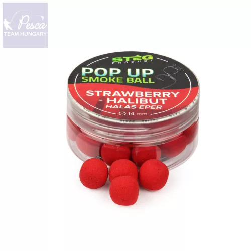Stég Pop Up Smoke Ball 25g 14mm Strawberry-Halibut