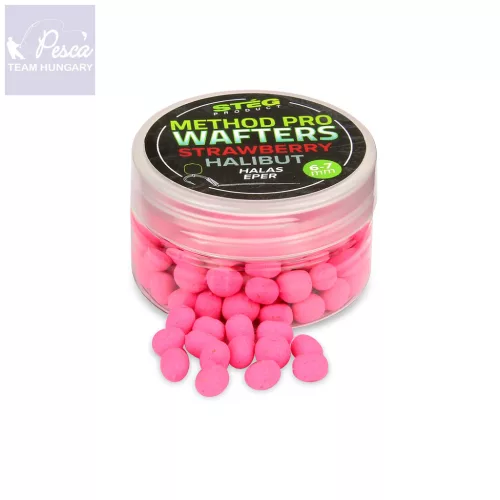 Stég Method PRO Wafters 6-7mm Strawberry - Halibut