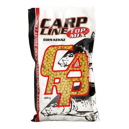 Top Mix Carp Line Etető Pellet, Édes keksz 6mm 800gr