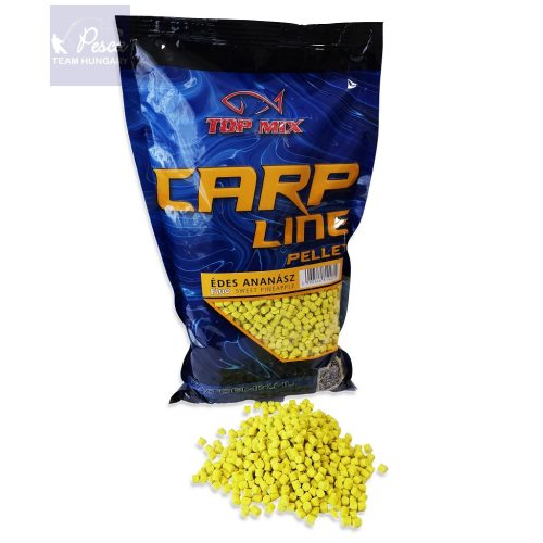 TOP MIX Carp Line Fluoro etető pellet, Édes Ananász 4mm 800gr