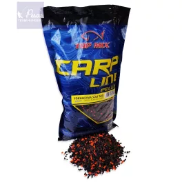   TOP MIX Carp Line Micro etető pellet: Fokhagyma - Sült máj 2,5mm 800gr