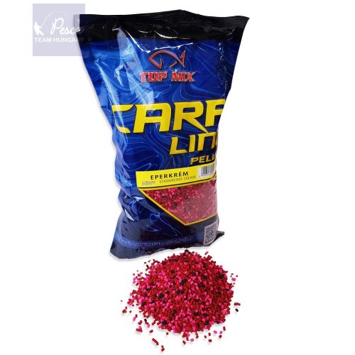 TOP MIX Carp Line Micro etető pellet: Eperkrém 2,5mm 800gr