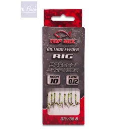 TOP MIX Method Feeder Rig Csalitüskés előke 10 8db/csomag