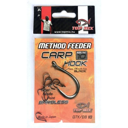 Top Mix Method Feeder Carp Hook Barbless