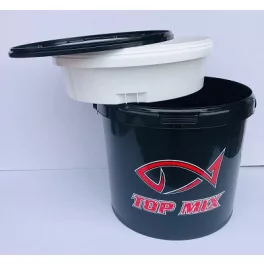   Top Mix Etető keverő vödör csalitálcával, tetővel, 10 literes