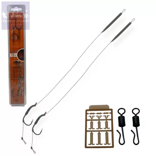 Varga's Előkötött Horog SR4 Wide Gape Rig Coated 2db/csomag