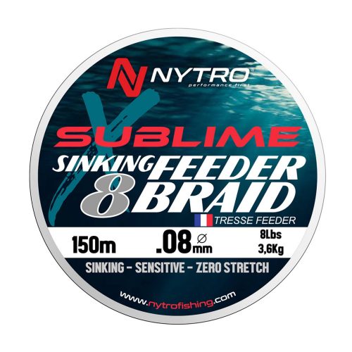 Nytro Sublime X8 süllyedő feeder fonott zsinór 150m