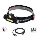 Ledes Beépített Akkus Fejlámpa Mágnessel , Extra Erős Q5 És COB Led Csepp És Porálló