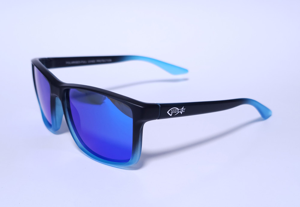 Top Mix Polarizált lebegő kék napszemüveg, tokkal